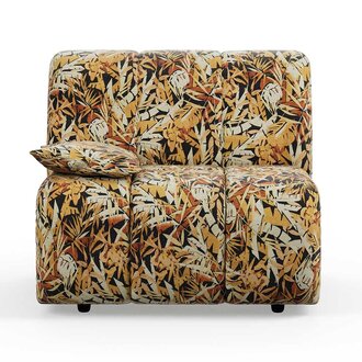 HKLIVING Wave couch: element left low arm printed hollywood
