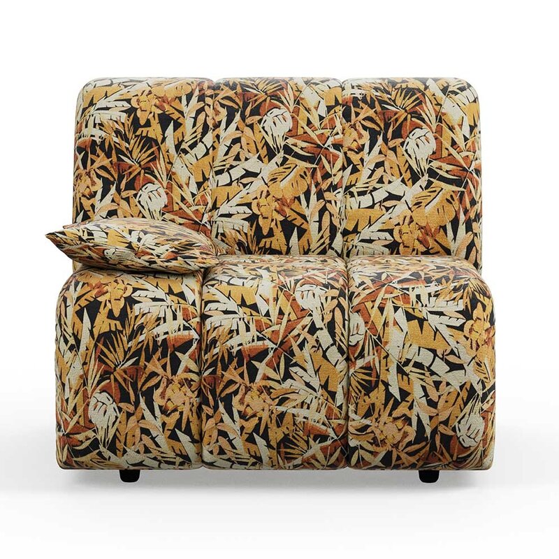 HKLIVING-collectie Wave couch: element left low arm printed hollywood