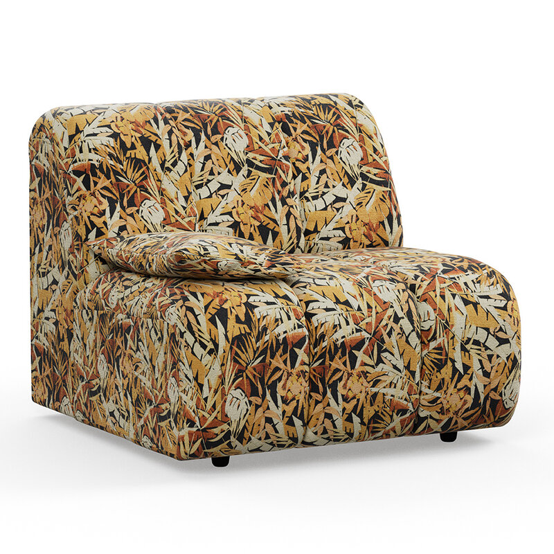 HKLIVING-collectie Wave couch: element left low arm printed hollywood