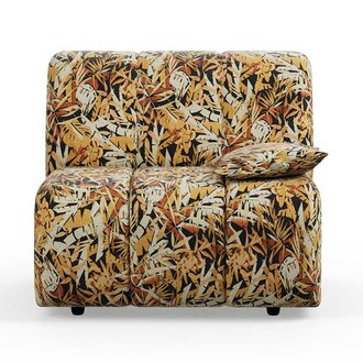 HKLIVING Wave bank: element rechts lage arm printed hollywood