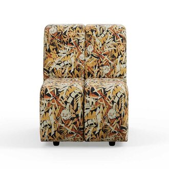 HKLIVING Wave couch: element middle small printed hollywood