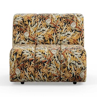 HKLIVING Wave couch: element middle printed hollywood