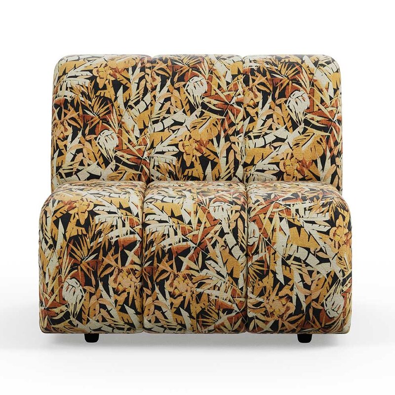 HKLIVING-collectie Wave couch: element middle printed hollywood