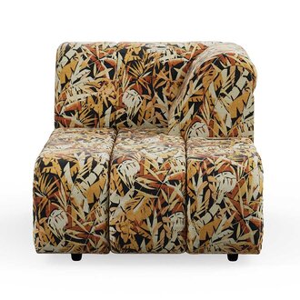 HKLIVING Wave couch: element right divan printed hollywood