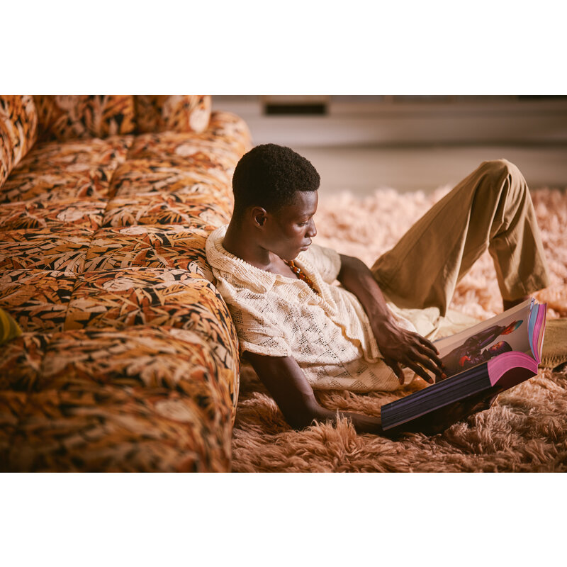 HKLIVING-collectie Wave couch: element right divan printed hollywood