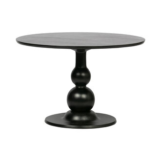 WOOOD Blanco Eettafel Ø120cm Mango Diep Zwart