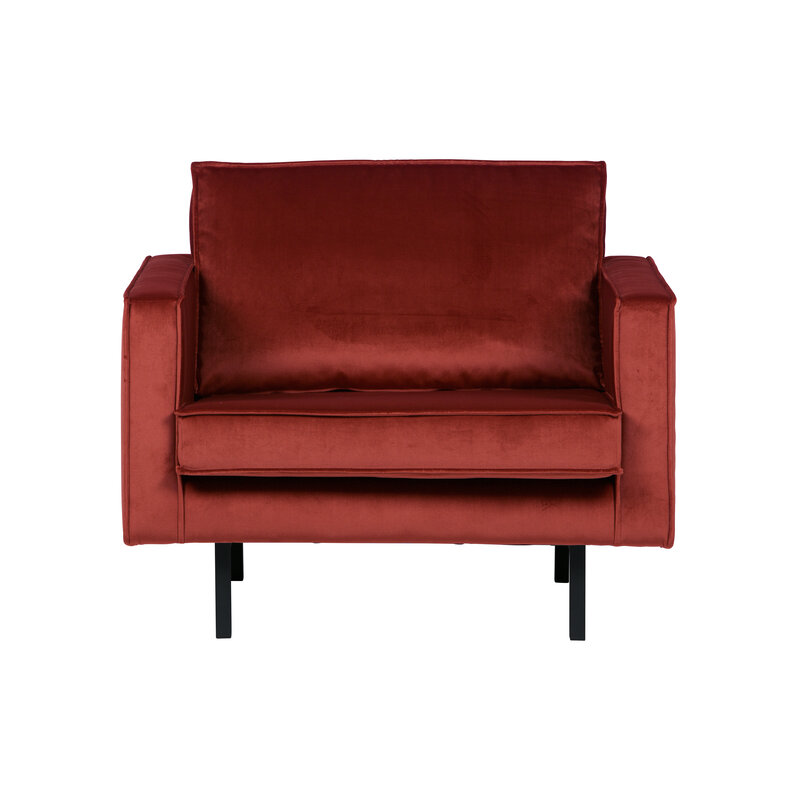 WOOOD-collectie Rodeo Fauteuil Velvet Chestnut