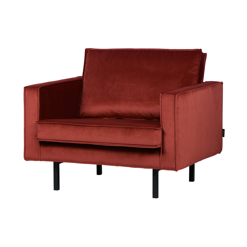 WOOOD-collectie Rodeo Fauteuil Velvet Chestnut