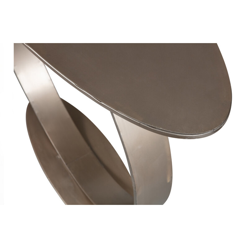 WOOOD-collectie Comic Sidetable Metal Champagne