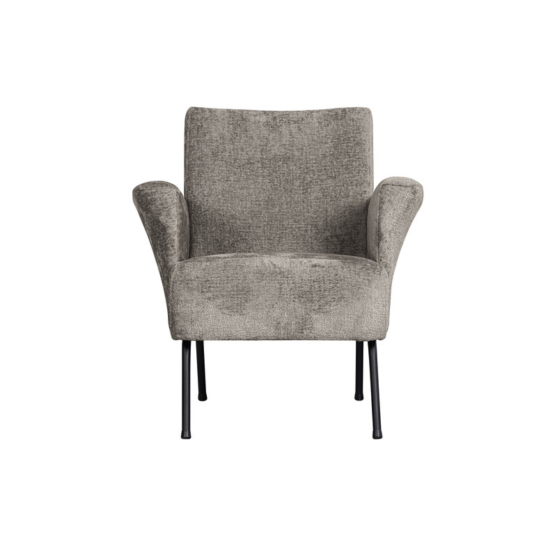 WOOOD-collectie Muse Fauteuil Grof Geweven Stof Taupe