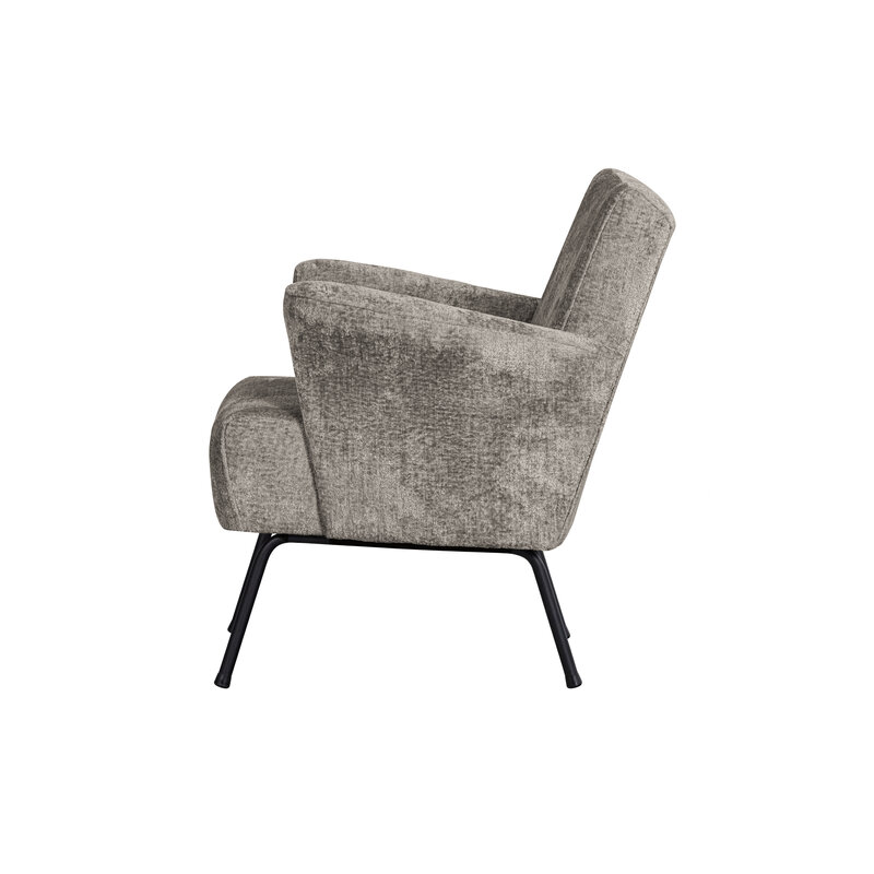 WOOOD-collectie Muse Armchair Coarse Woven Fabric Taupe
