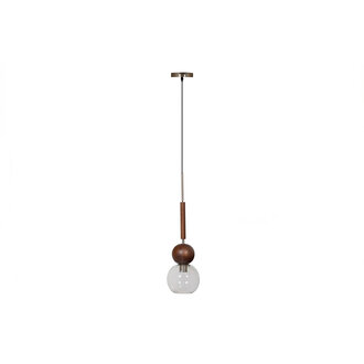 BePureHome Babble Hanglamp Glas Walnoot