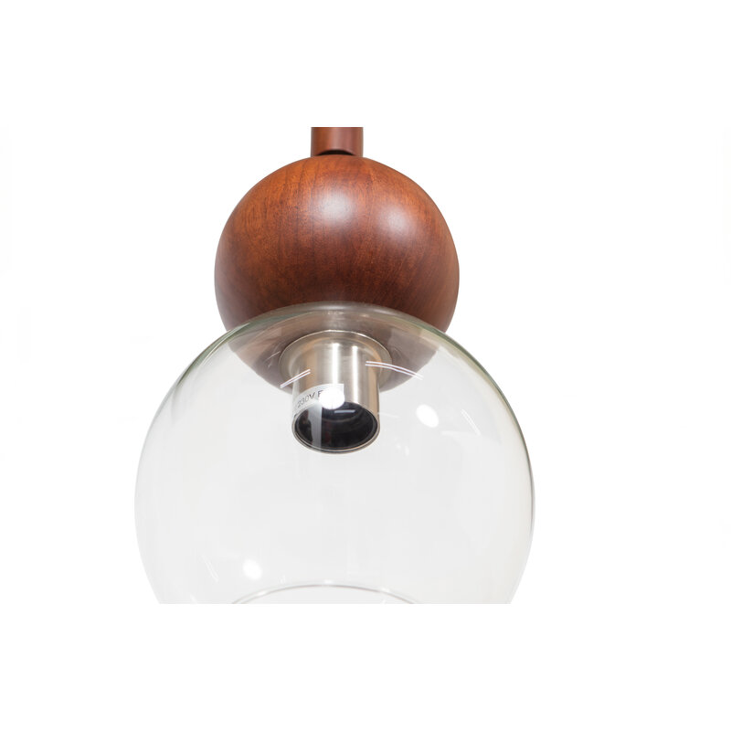 BePureHome-collectie Babble Hanglamp Glas Walnoot