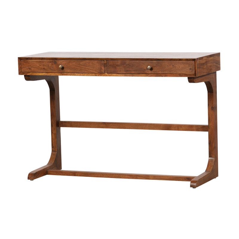 BePureHome-collectie Old School Bureau Hout Bruin