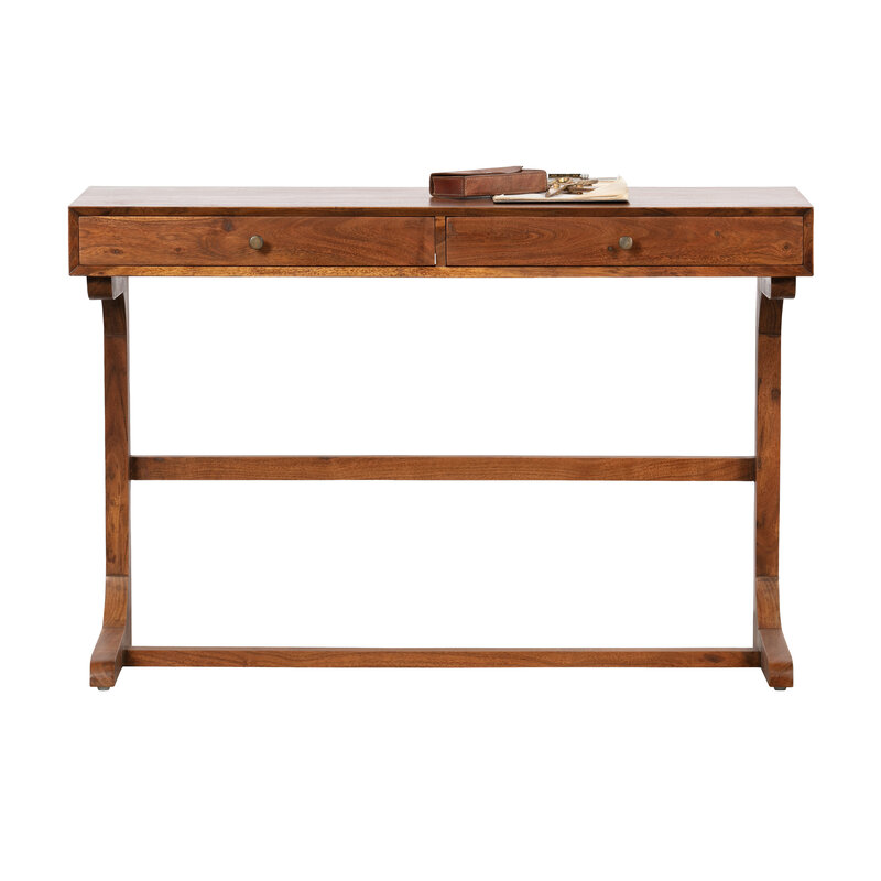 BePureHome-collectie Old School Bureau Hout Bruin