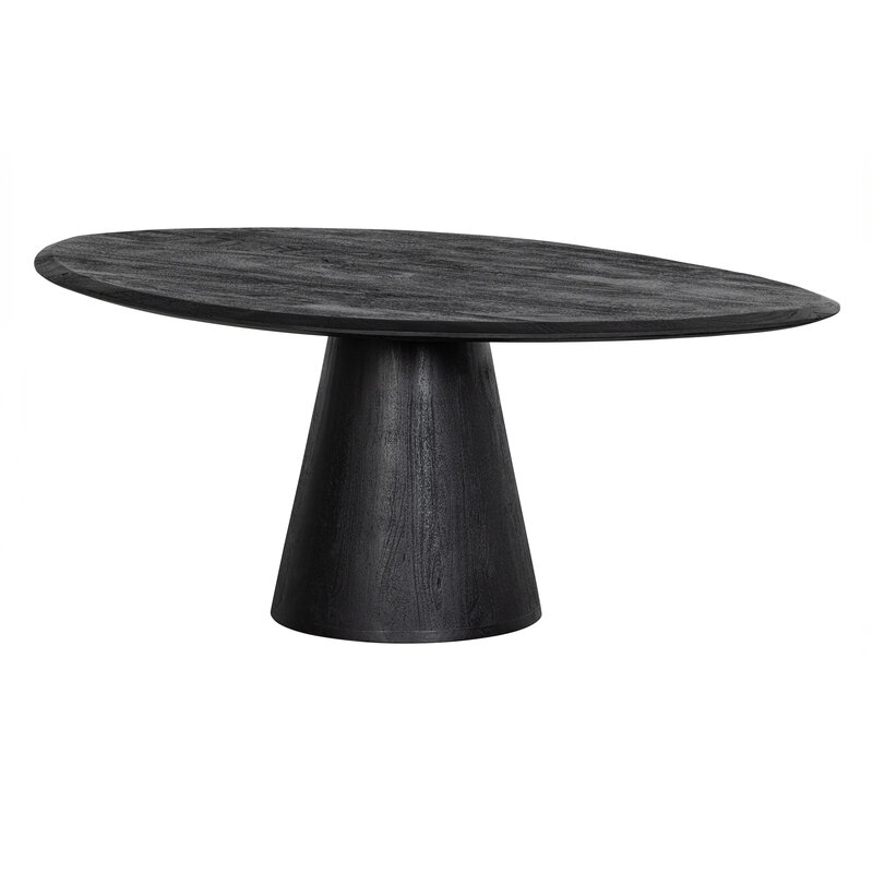 WOOOD-collectie Posture Salontafel Hout Zwart Ø120cm