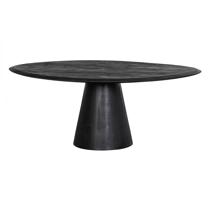 WOOOD-collectie Posture Salontafel Hout Zwart Ø120cm