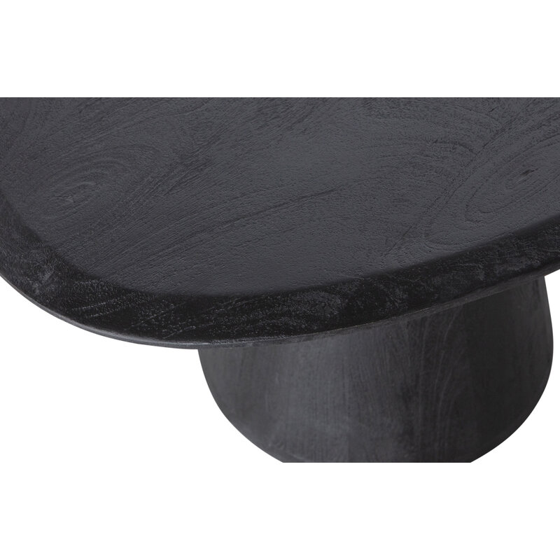 WOOOD-collectie Posture Salontafel Hout Zwart Ø120cm