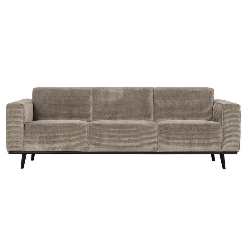 BePureHome-collectie Statement 3-seater 230 Cm Flat Rib Clay