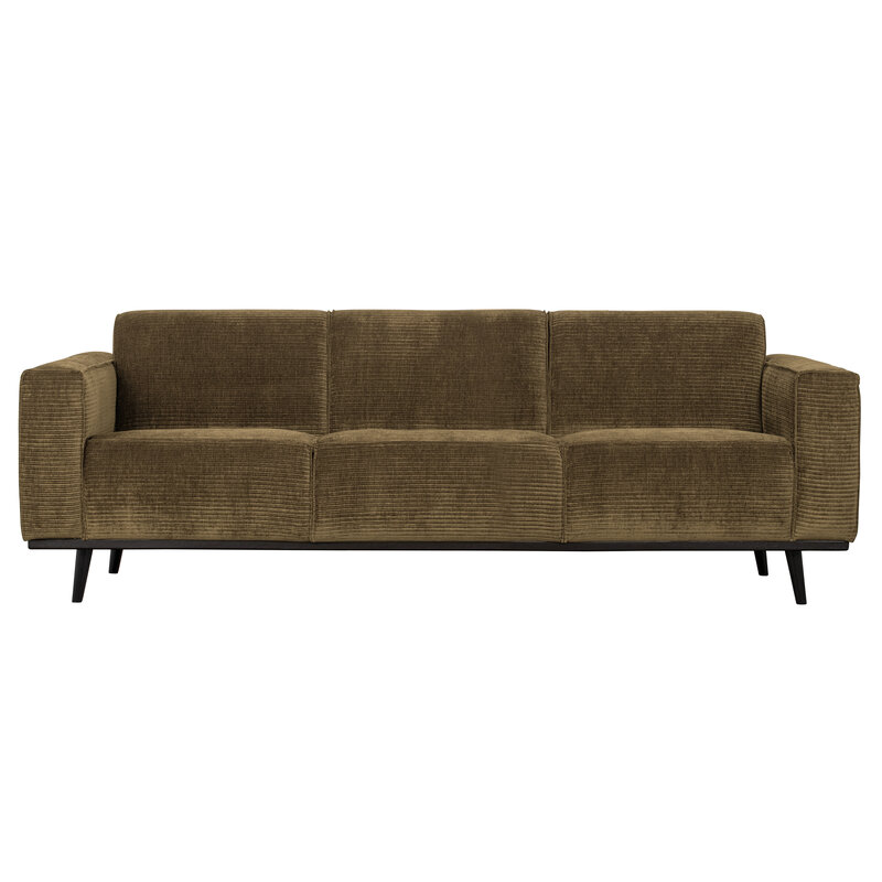 WOOOD-collectie Statement 3-zits Bank 230 Cm Brede Platte Rib Rock