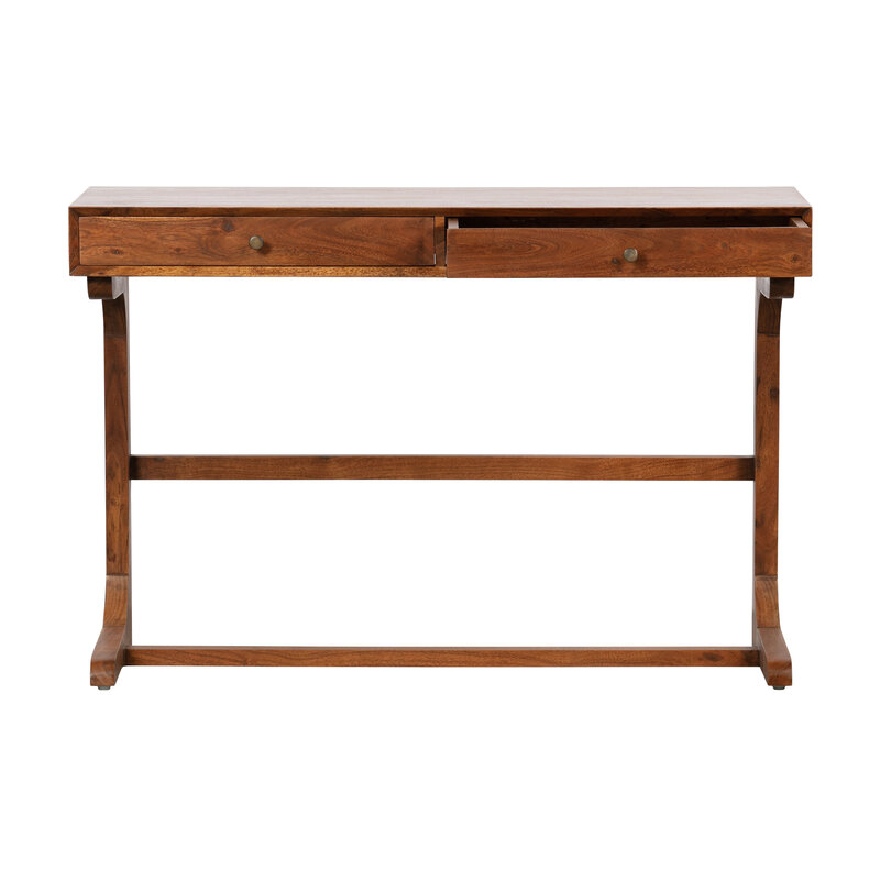 BePureHome-collectie Old School Bureau Hout Bruin