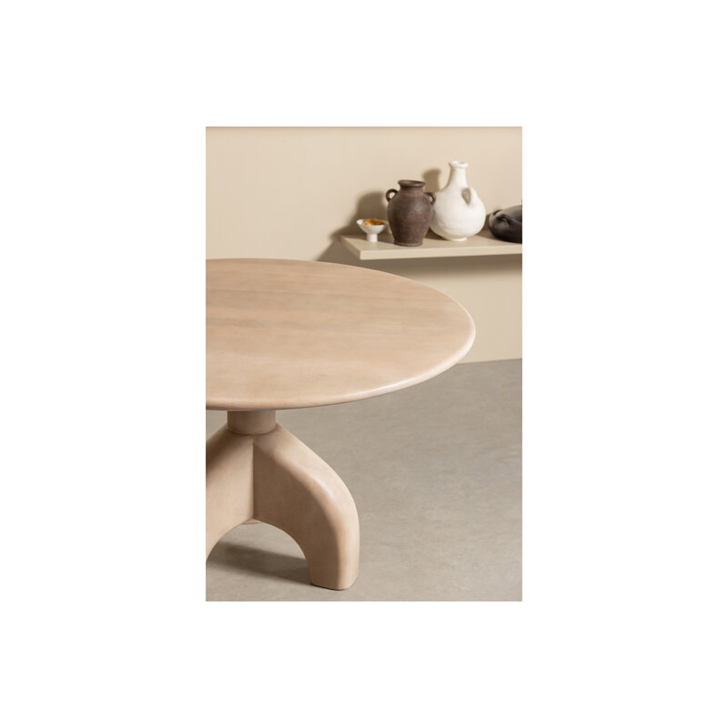 BePureHome-collectie Smooth Dining Table Mango Wood Natural Finish 76xØ120cm