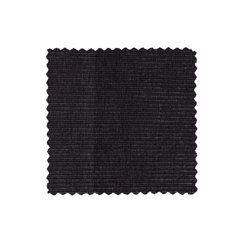 WOOOD-collectie Statement Hoekbank Links Platte Brede Rib Graphite