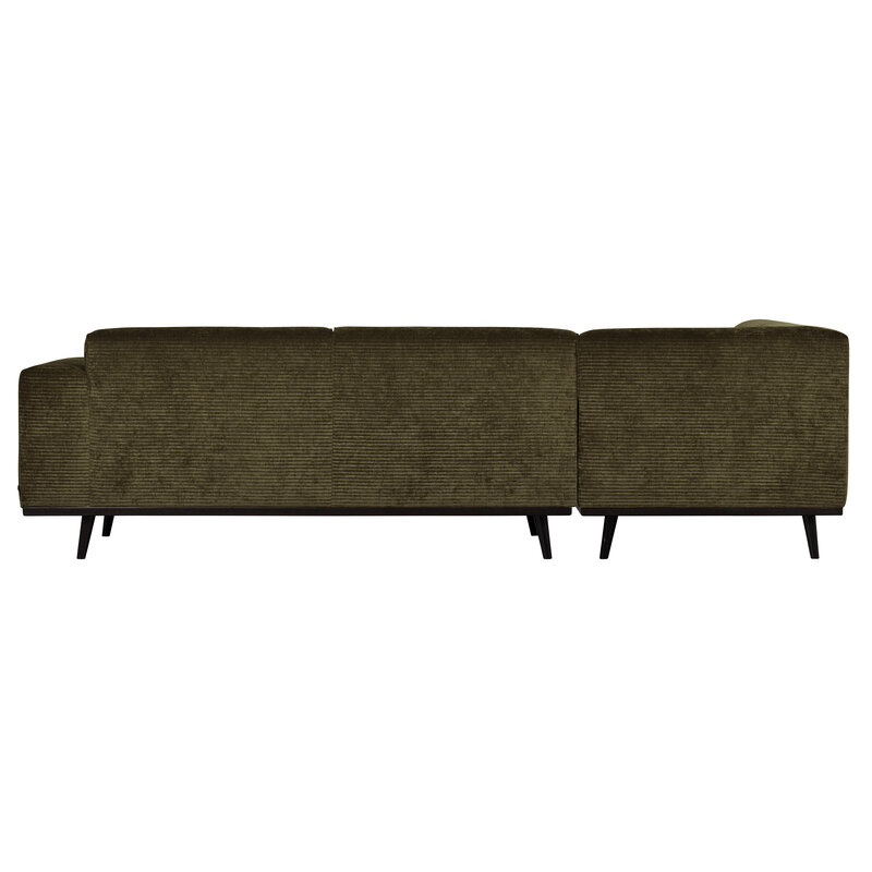 WOOOD-collectie Statement Corner Sofa Left Flat Rib Warm Green