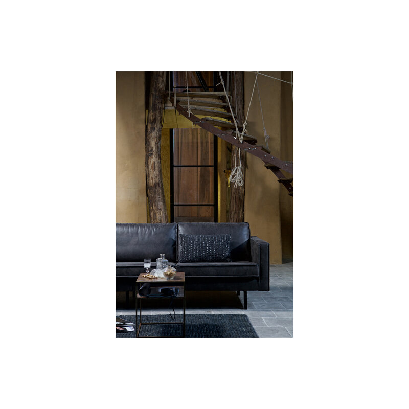 WOOOD-collectie Rodeo Bank 2,5-zits Zwart