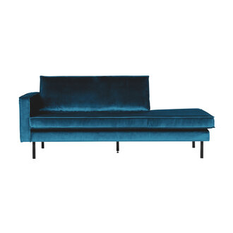 WOOOD Rodeo Daybed Left Velvet Blue
