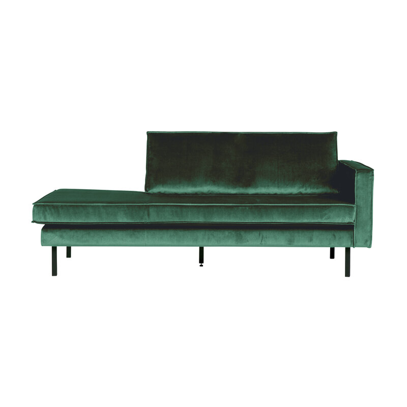 WOOOD-collectie Rodeo Daybed Right Velvet Green Forest