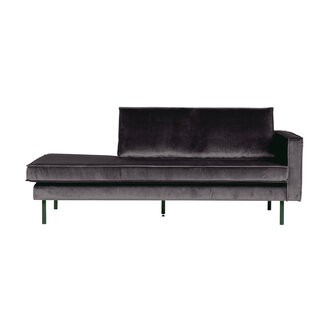 BePureHome Rodeo Daybed Right Velvet Antraciet