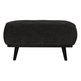 WOOOD Statement Hocker Brede Platte Rib Graphite