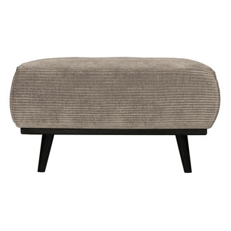 WOOOD Statement Hocker Brede Platte Rib Clay