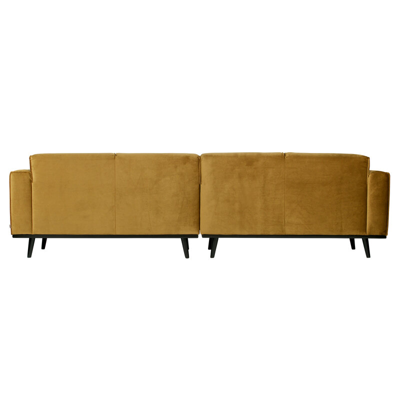 BePureHome-collectie Statement 4-zits Bank 280 Cm Fluweel Honing Geel