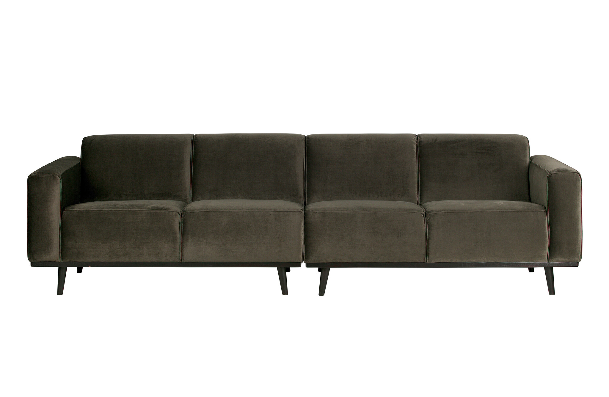 BePureHome-collectie Statement 4-zits Bank 280 Cm Fluweel Warm Groen