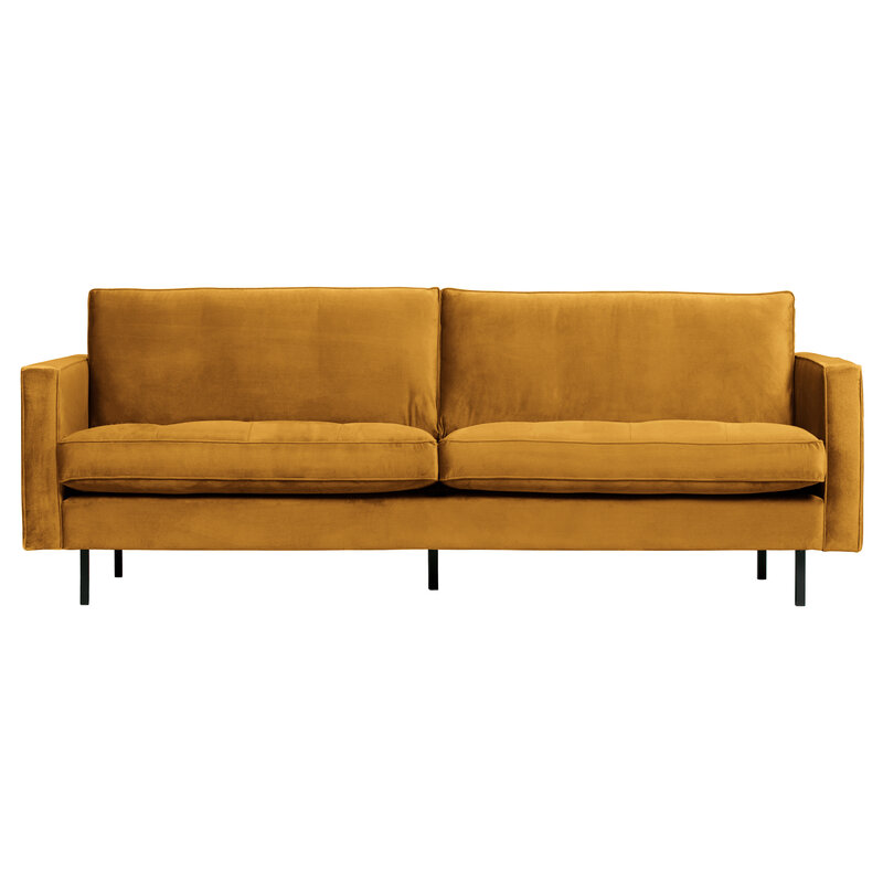 WOOOD-collectie Rodeo Classic Sofa 2,5-seater Velvet Ochre