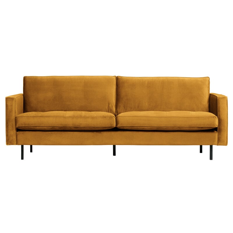 WOOOD-collectie Rodeo Classic Sofa 2,5-seater Velvet Ochre