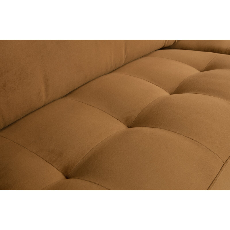 WOOOD-collectie Rodeo Classic Sofa 2,5-seater Velvet Honey Yellow