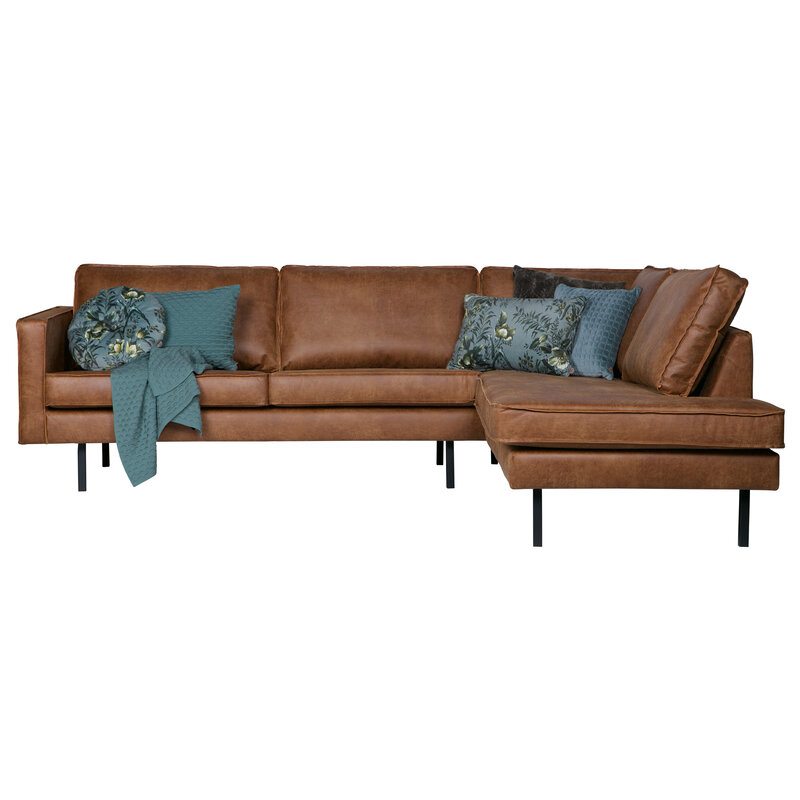 WOOOD-collectie Rodeo Hoekbank Rechts Cognac