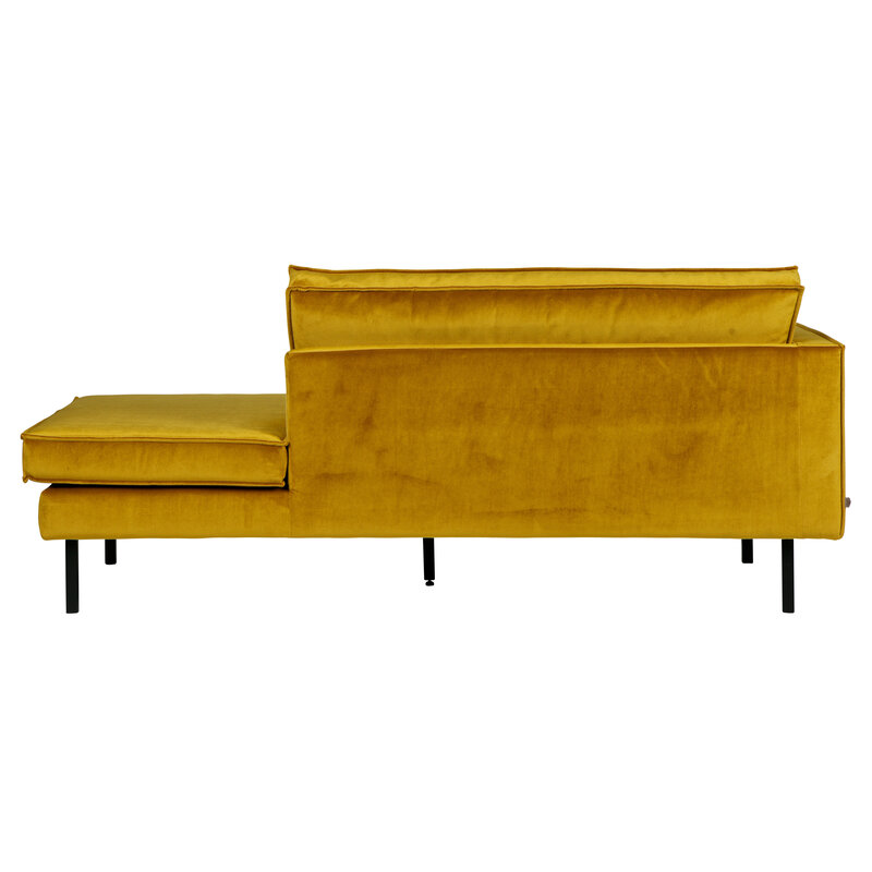 BePureHome-collectie Rodeo Daybed Left Velvet Oker