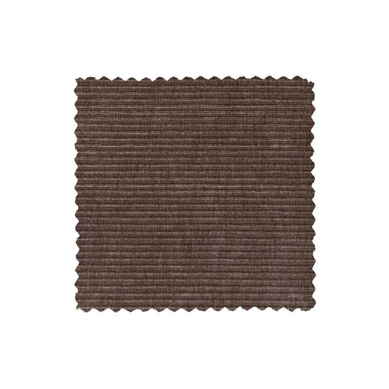 WOOOD-collectie Statement Hoekbank Links Platte Brede Rib Taupe