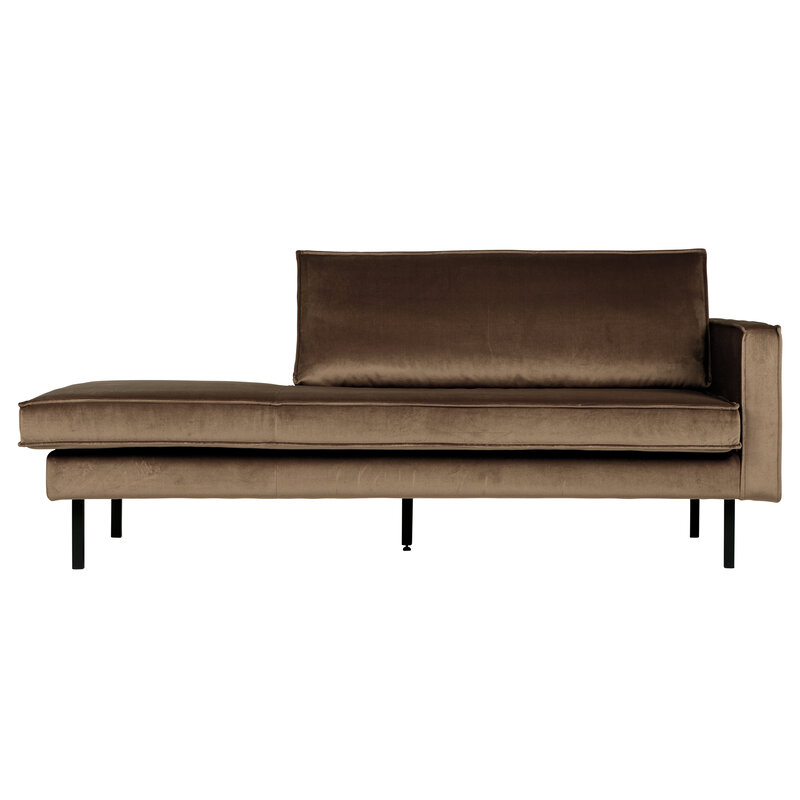 BePureHome-collectie Rodeo Daybed Right Velvet Taupe