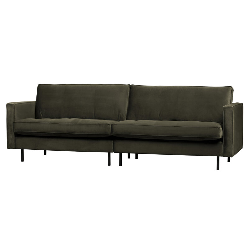 WOOOD-collectie Rodeo Classic Bank 3-zits Velvet Dark Green Hunter