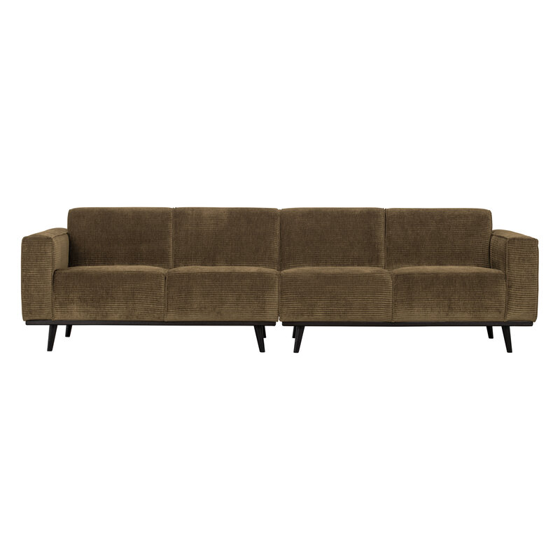 WOOOD-collectie Statement 4-zits Bank 280 Cm Platte Brede Rib Rock