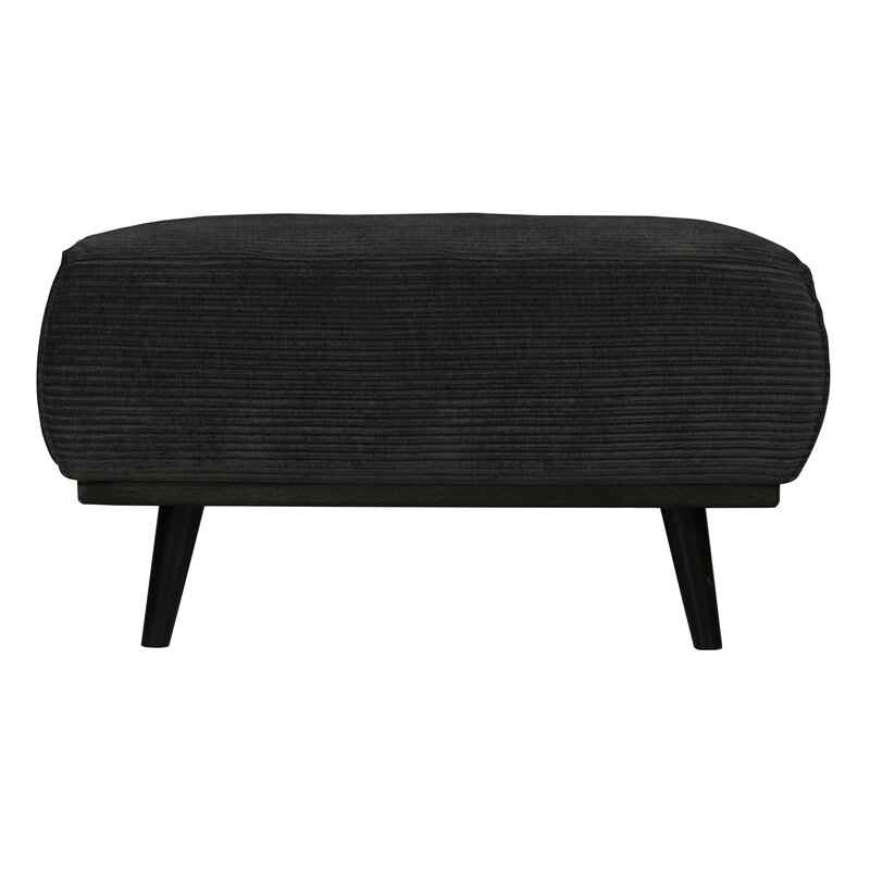 WOOOD-collectie Statement Hocker Brede Platte Rib Graphite