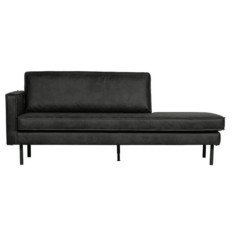 WOOOD-collectie Rodeo Daybed Left Zwart