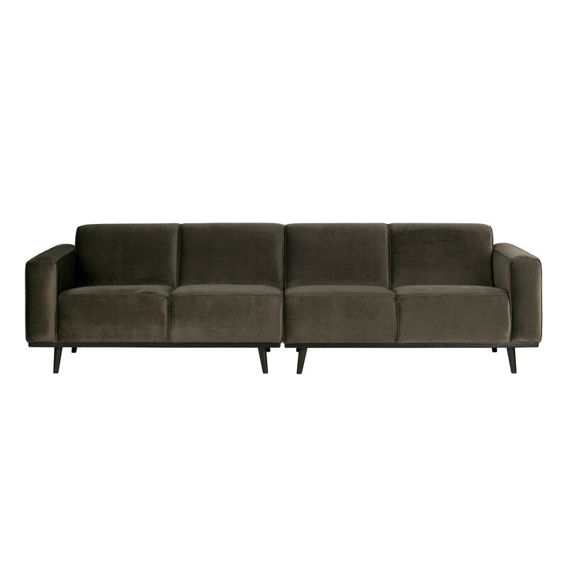 WOOOD-collectie Statement 4-zits Bank 280 Cm Fluweel Warm Groen