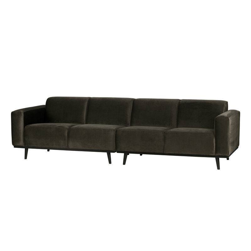 WOOOD-collectie Statement 4-seater 280 Cm Velvet Dark Green
