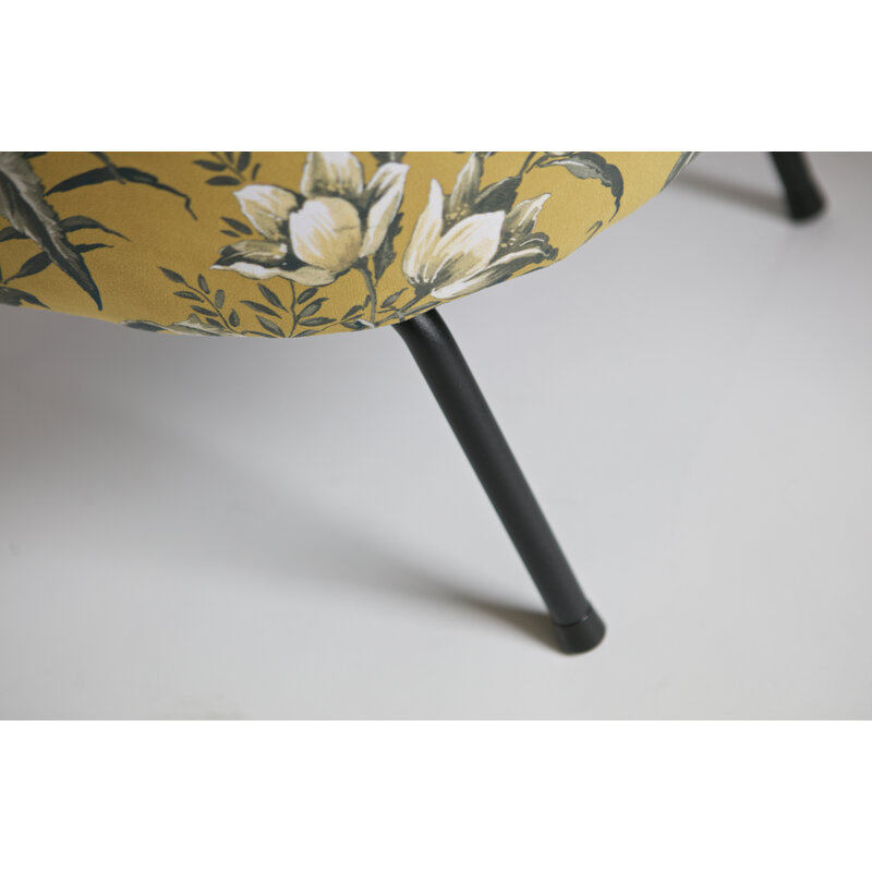 WOOOD-collectie Vogue Fauteuil Fluweel Poppy Mosterd